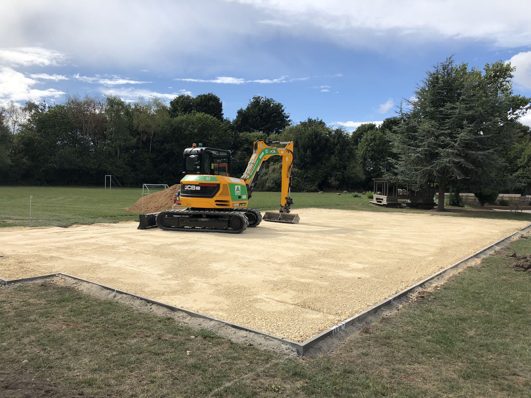 New sub-base prepared for a surfacing scheme